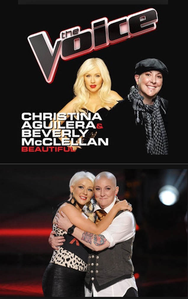 Beverly McClellan and Christina Aguilera on the Voice